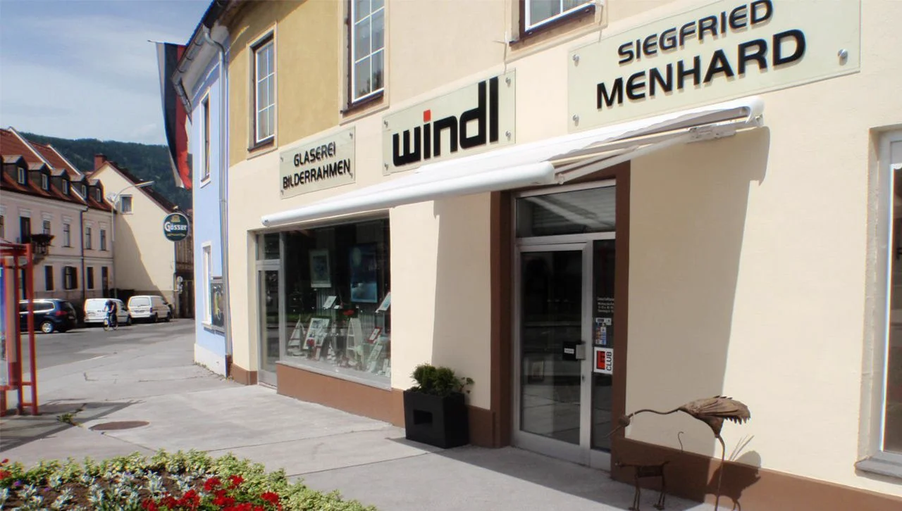 Die Glaserei Windl in der Waasenstraße 25 in Leoben