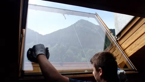 Montage einer Dachverglasung
